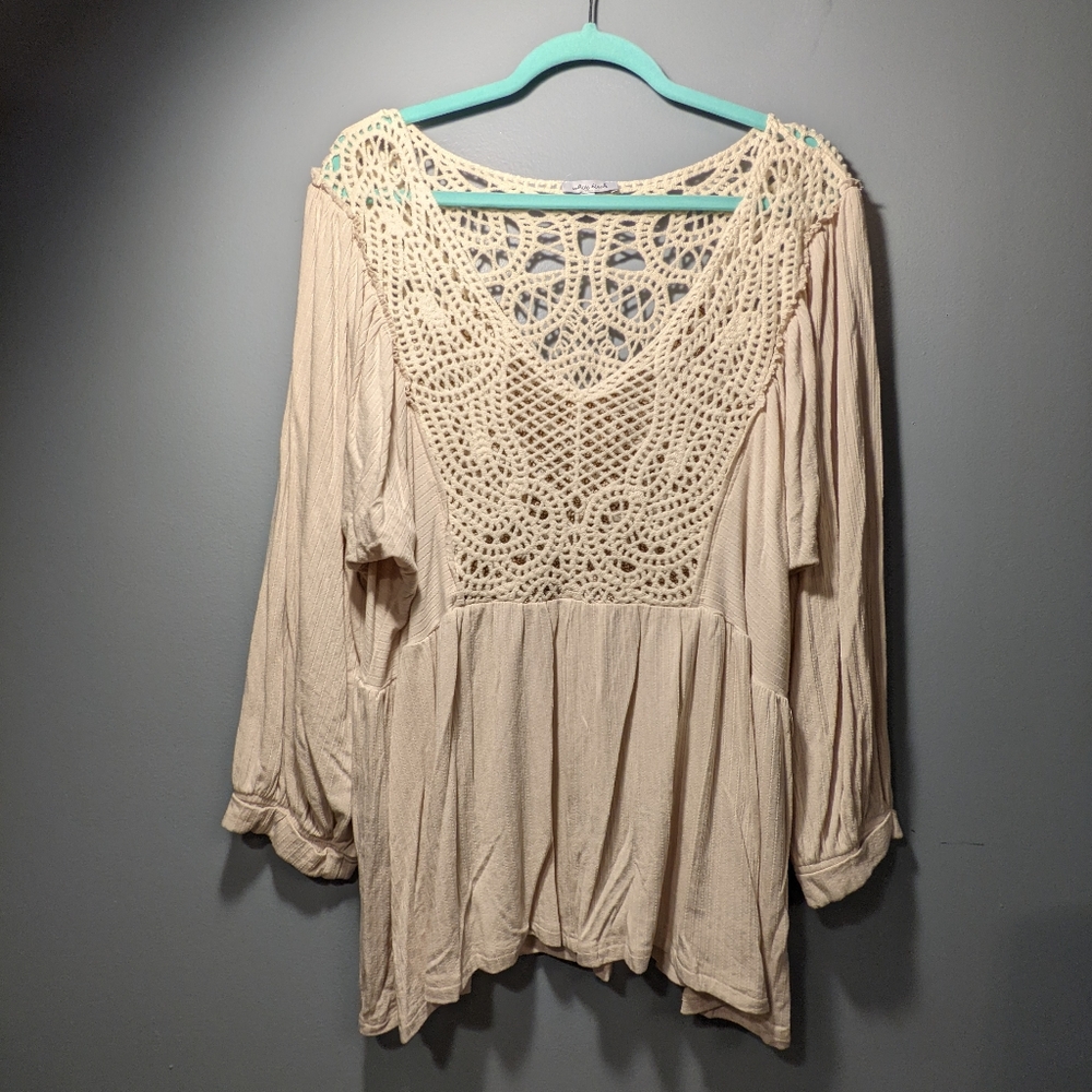 White Birch Crochet Blouse